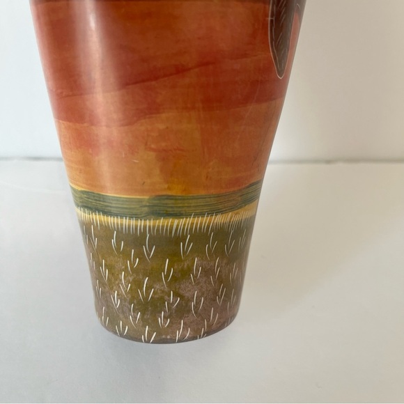 Hand Carved Soapstone Etched Giraffe Tree African Made in Kenya - Picture 7 of 15